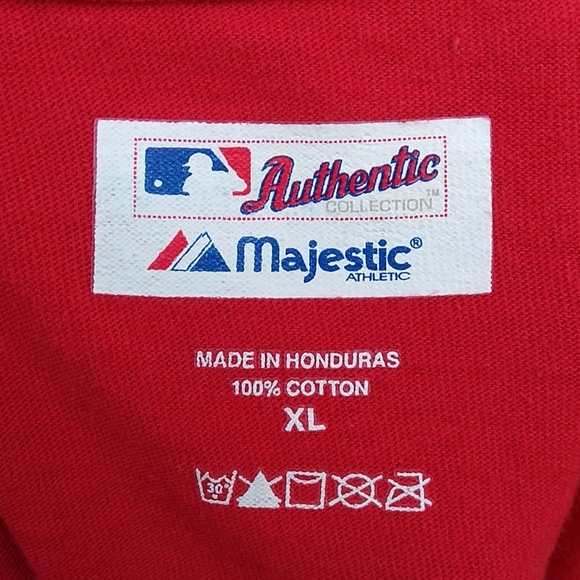 Majestic Authentic Collections Boston Property of Red Sox Baseball Tee Shirt - Picture 7 of 7